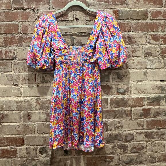 For Love & Lemons Sasha Floral Mini Dress Size XS - Picture 9 of 9